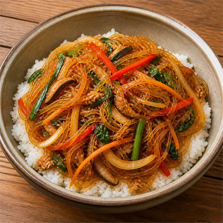 매운잡채밥