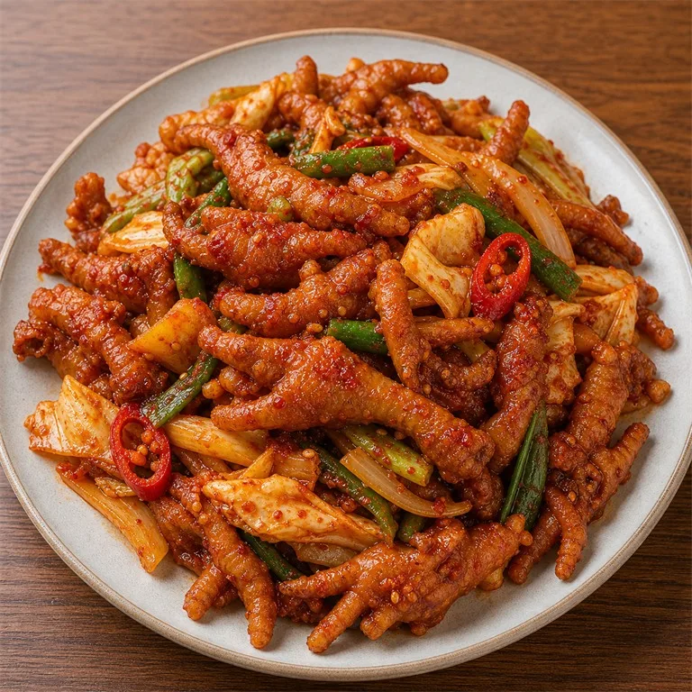 매콤닭발채소