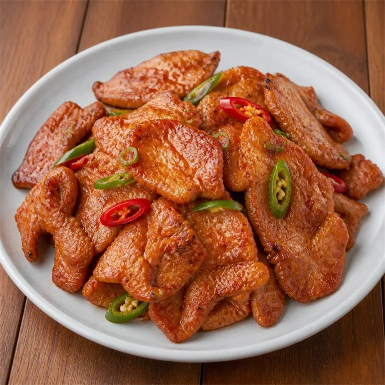 매콤목살