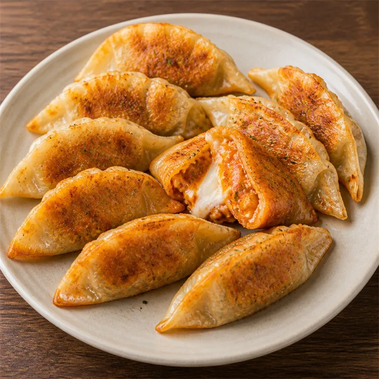 매콤치즈군만두
