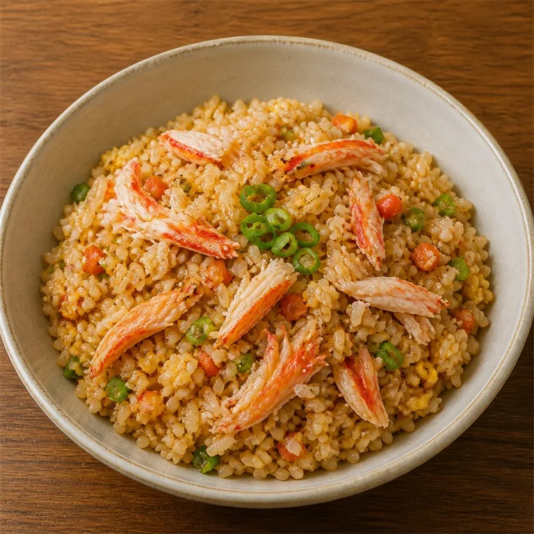 Nasi Goreng Kepiting Salju Merah