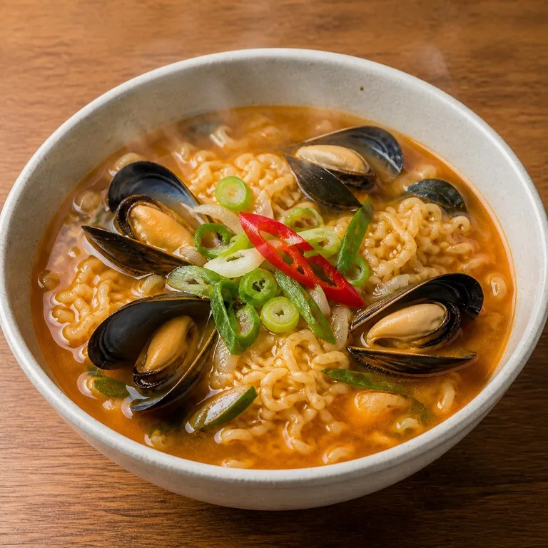 홍합라면