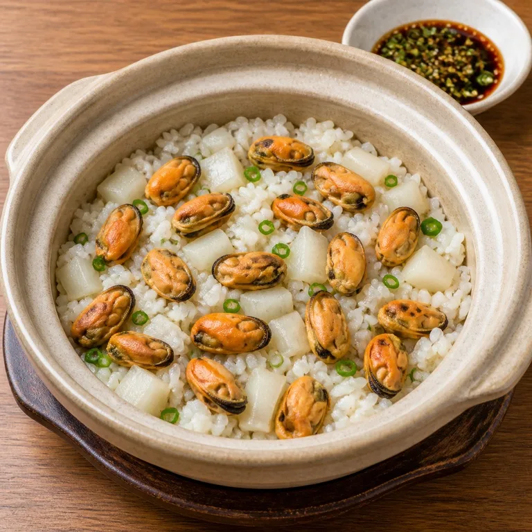 홍합무밥