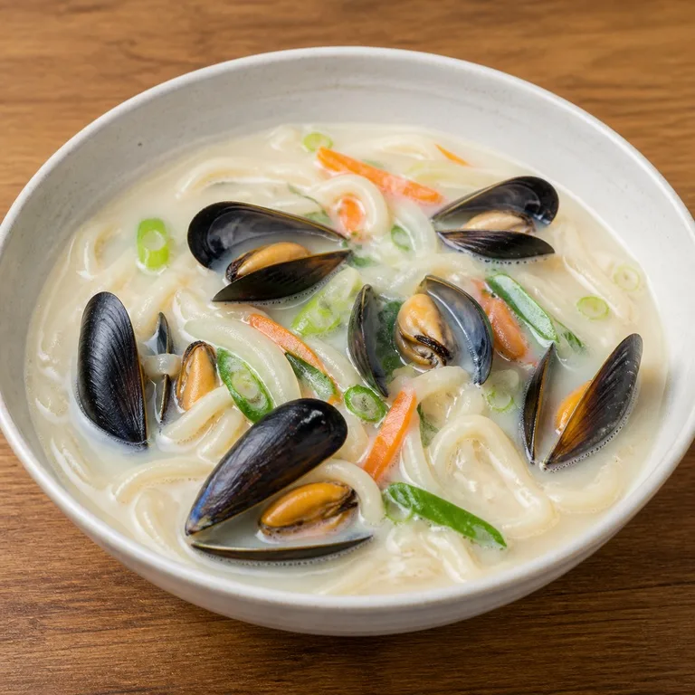 홍합밀크칼국수