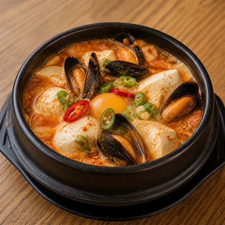 홍합순두부