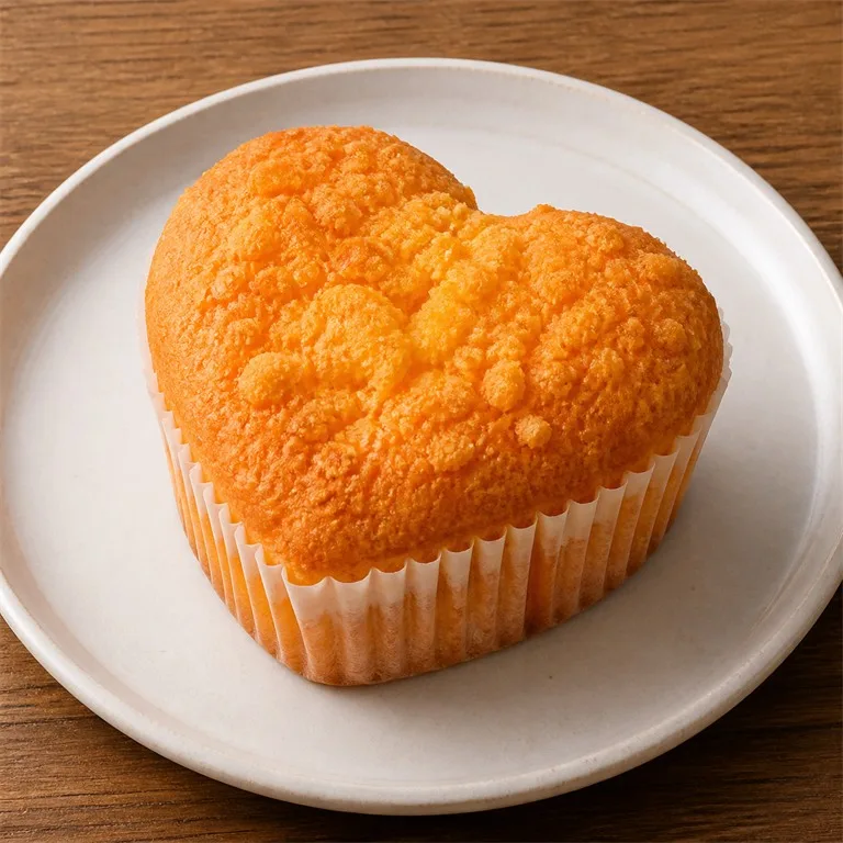 Muffin Hati Keju Kuning