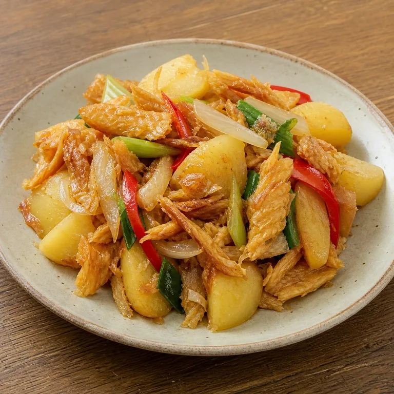 Ikan Pollack Kering dan Kentang