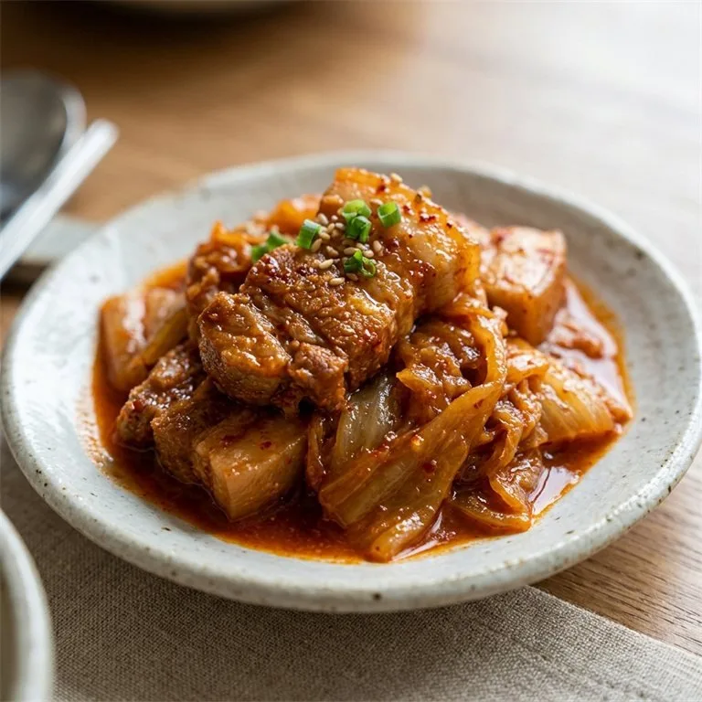 ស៊ុបគីមឈីសាច់ជ្រូកបីជាន់