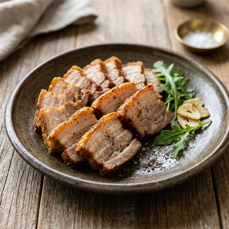 សាច់ជ្រូកបីជាន់អាំងឡ