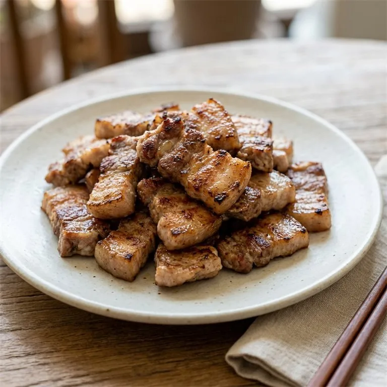 សាច់ជ្រូកបីជាន់ (មានតែសាច់)
