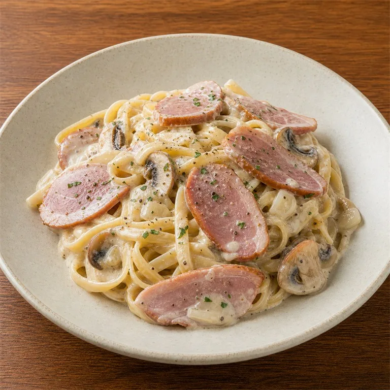 燻製合鴨クリームパスタ