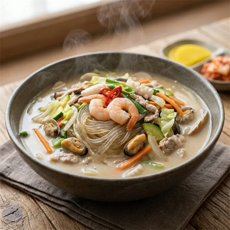 បាយស៊ុបសគ្រឿងសមុទ្រ