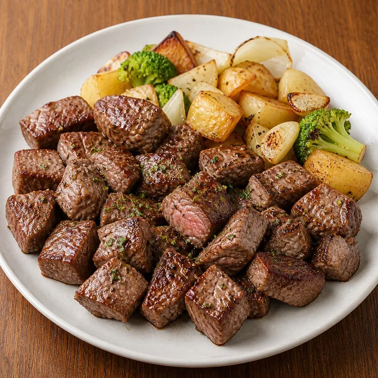 สเต็กเนื้อหั่นเต๋า
