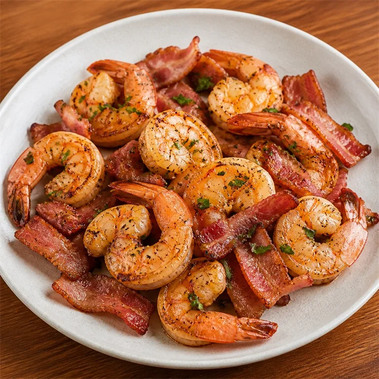 Udang dan Bacon