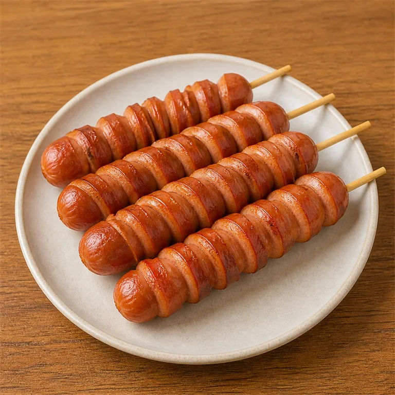 돌돌말린소시지