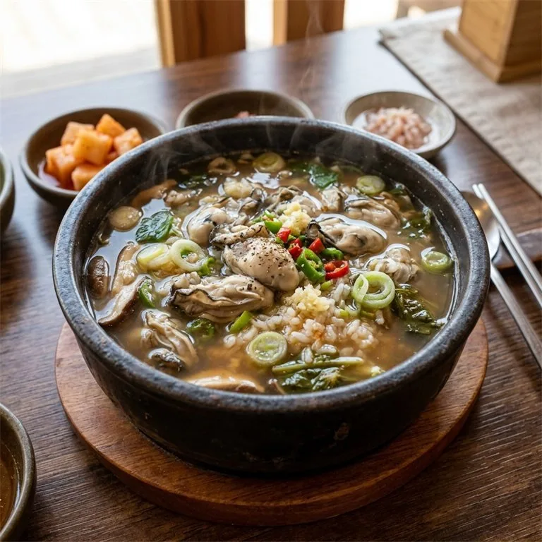 ข้าวต้มหอยนางรมสด