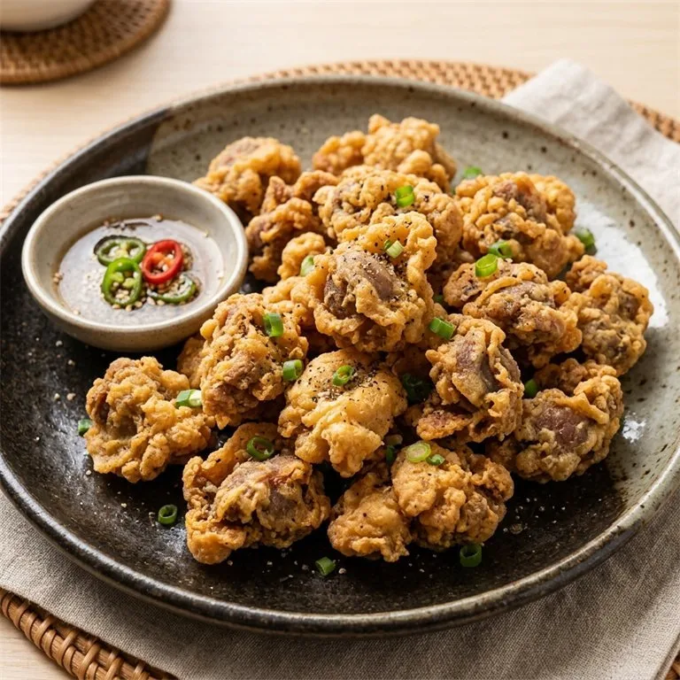 กึ๋นไก่สดทอด