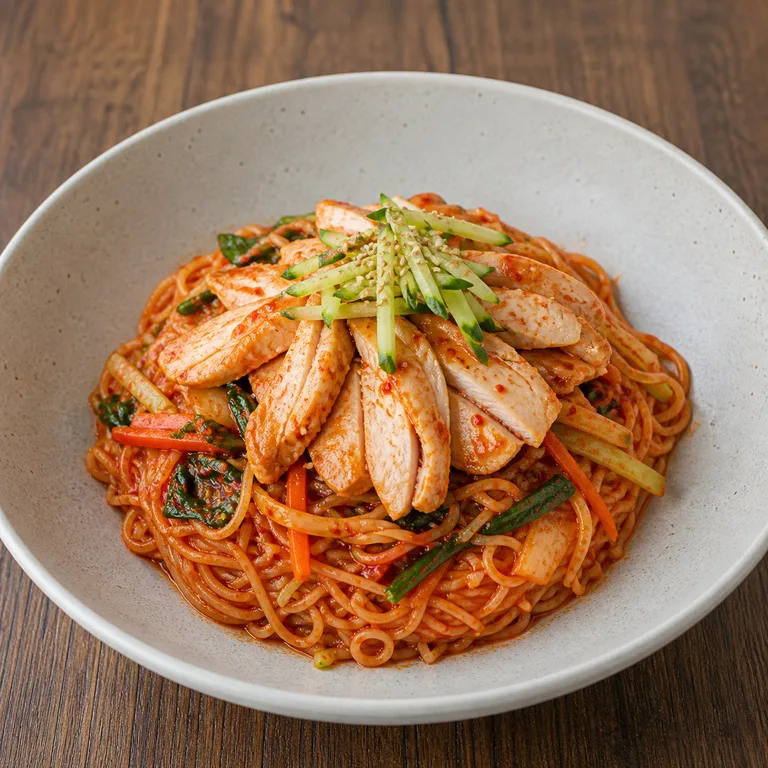 鶏肉ビビン麺