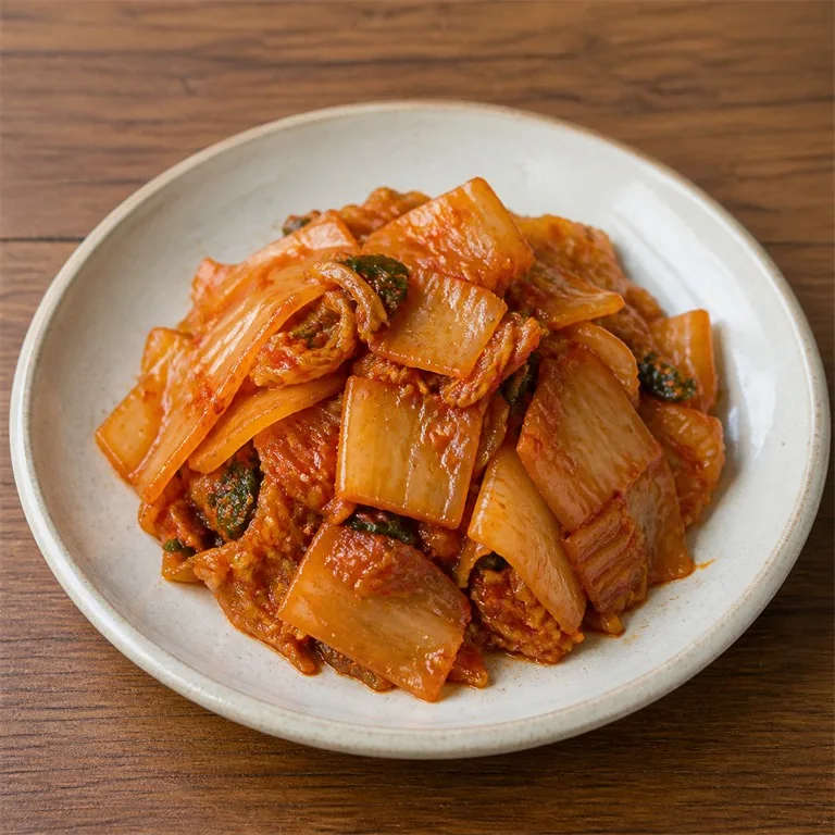 กิมจิผัดน้ำมันงาขี้ม้อน