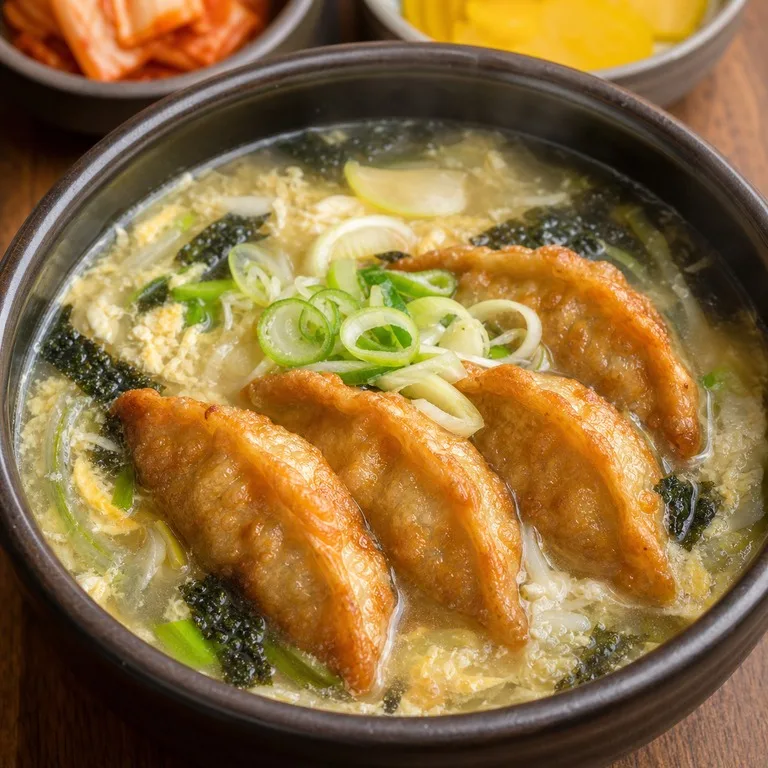 군만두국