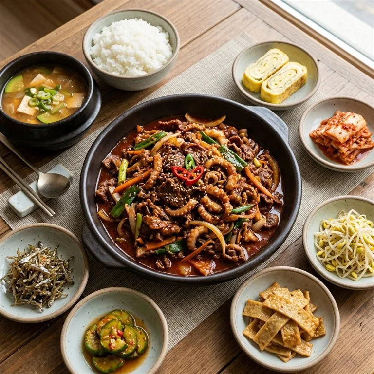 소불고기낙지정식