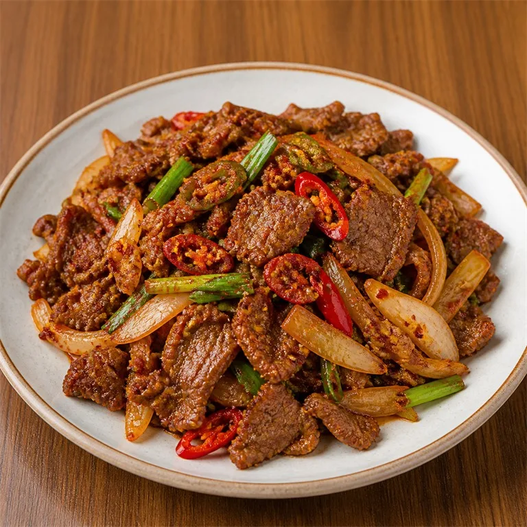 매콤소고기