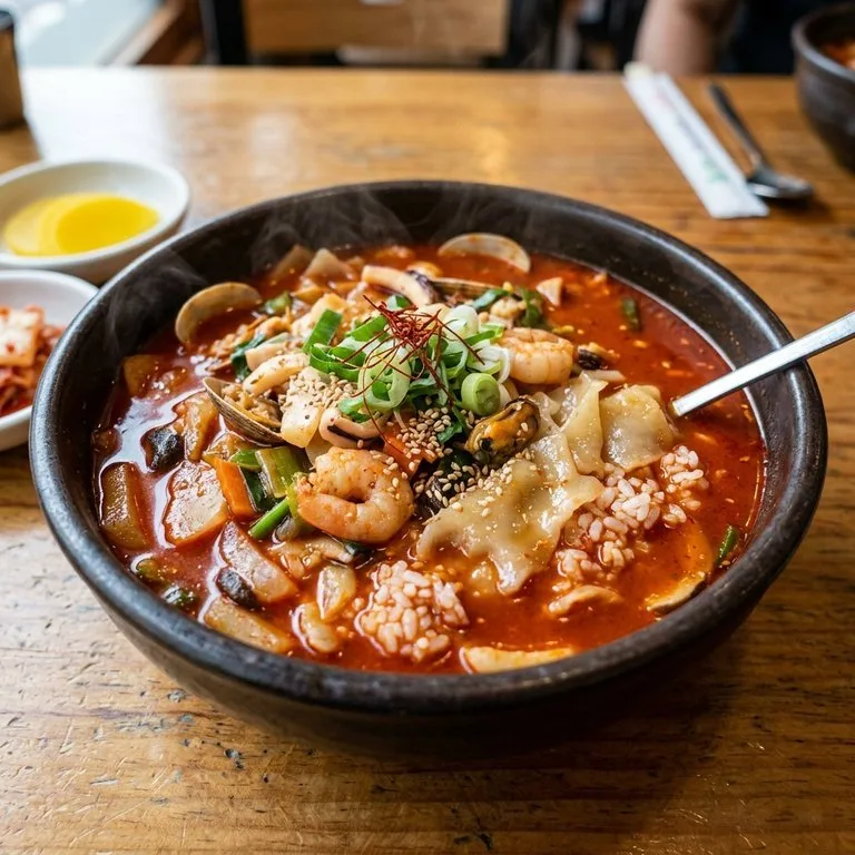 수제비짬뽕밥