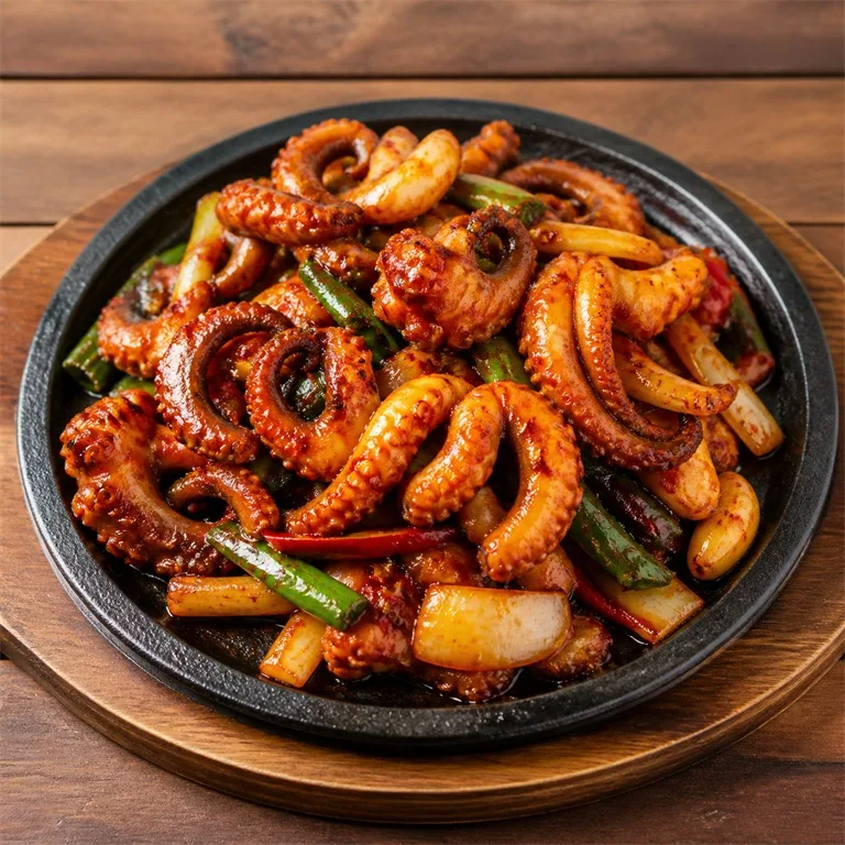 철판낙지