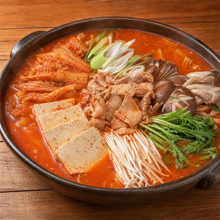 푼김치전골