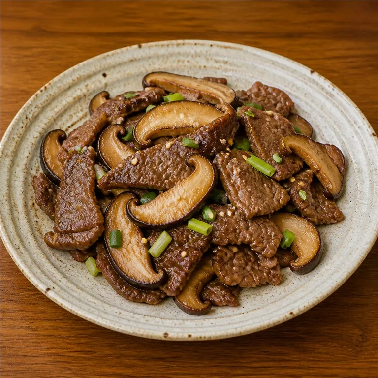 표고소고기
