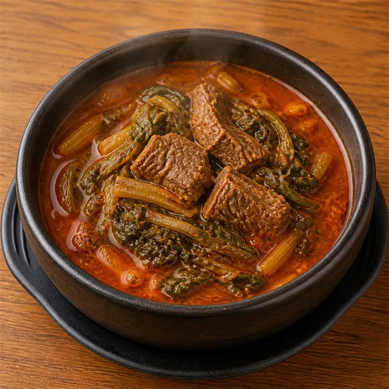 한우얼큰시레기