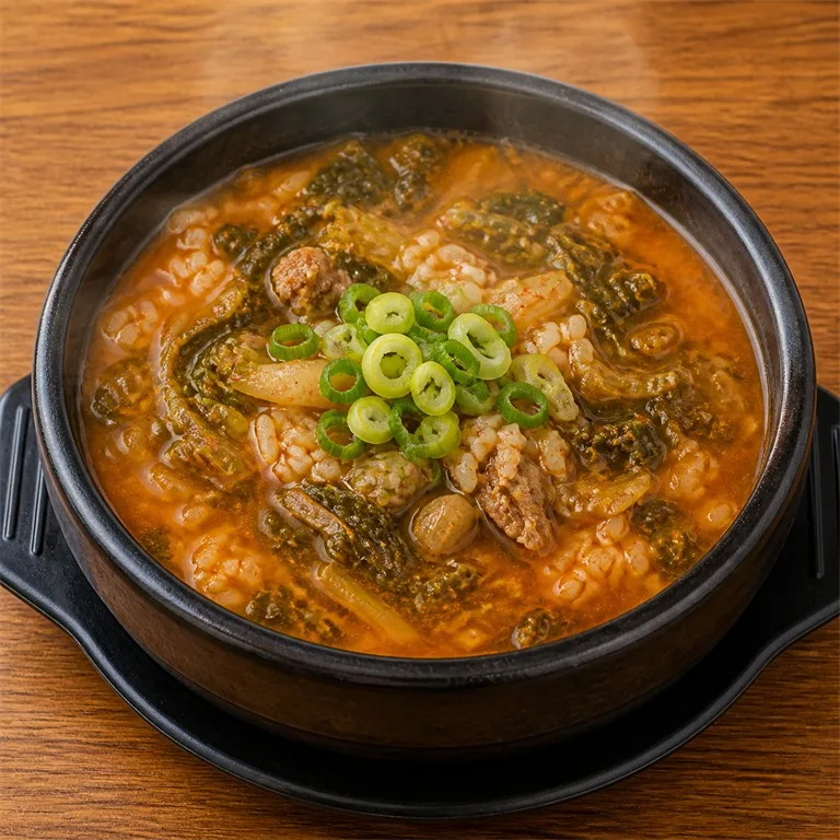 얼큰시레기국밥