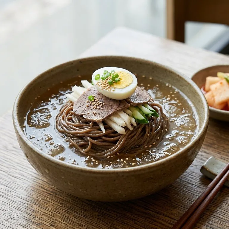 บะหมี่เย็นน้ำบาร์เลย์แท้