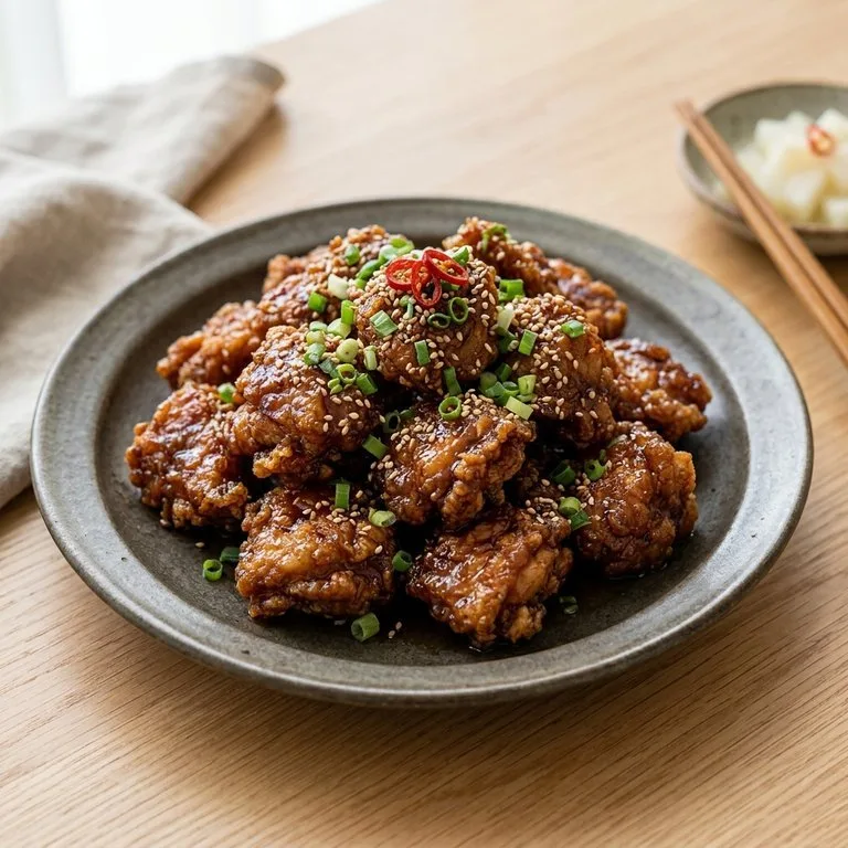 ไก่ไม่มีกระดูกซอสถั่วเหลือง
