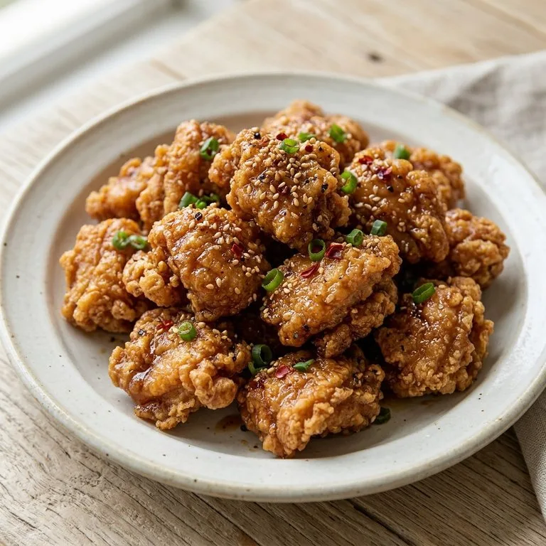 ไก่ทอดไม่มีกระดูกซอสถั่วเหลือง