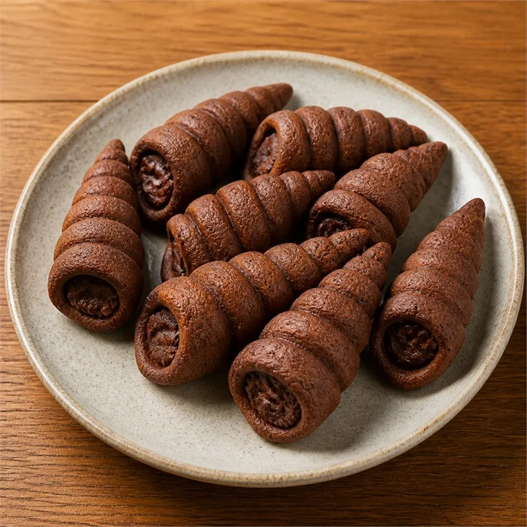 Camilan Bentuk Keong Cokelat (Choco Sora)