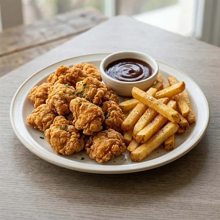 ซุนซัลไก่และเฟรนช์ฟรายส์