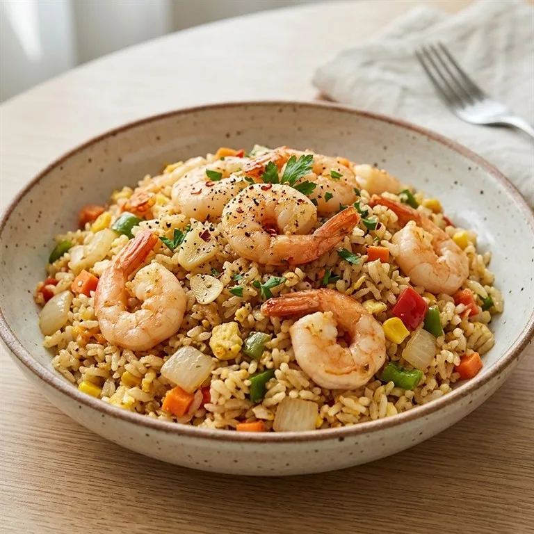 ข้าวผัดกุ้งพิลาฟ