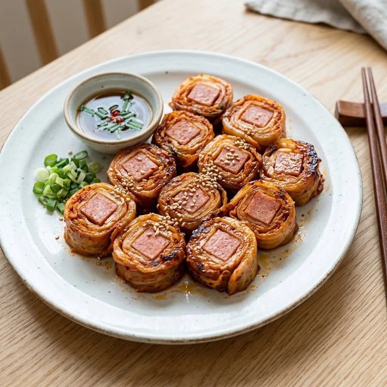 스팸김치말이