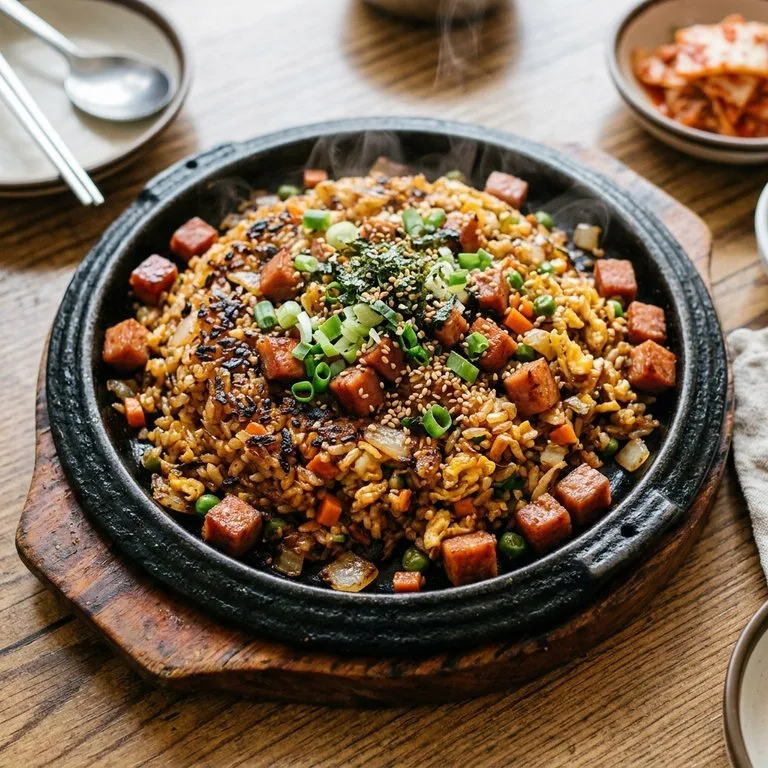 스팸철판볶음밥