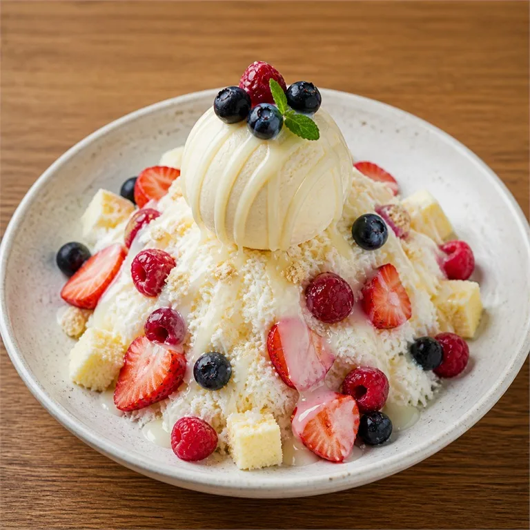 Es krim berry platz susu kental manis
