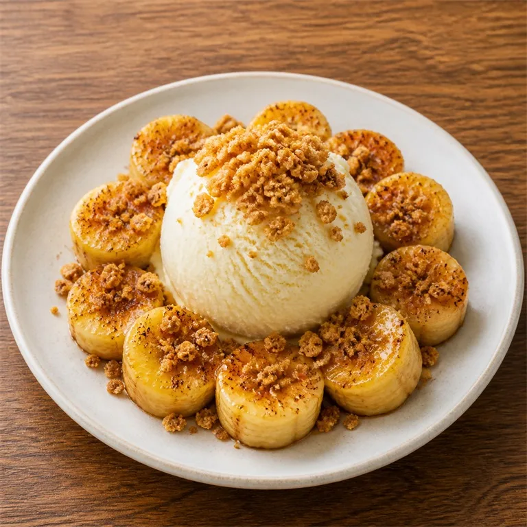 Es krim dengan pisang