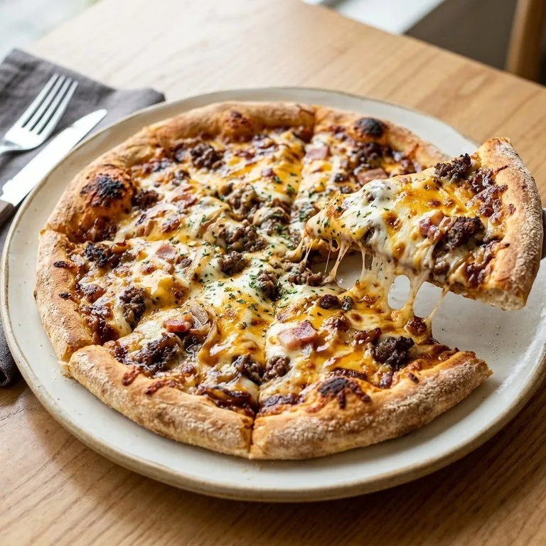 American Patty Melt Pizza