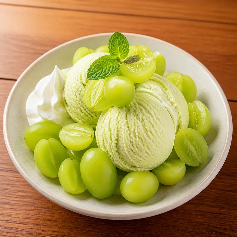 Es Krim Anggur Hijau Manis