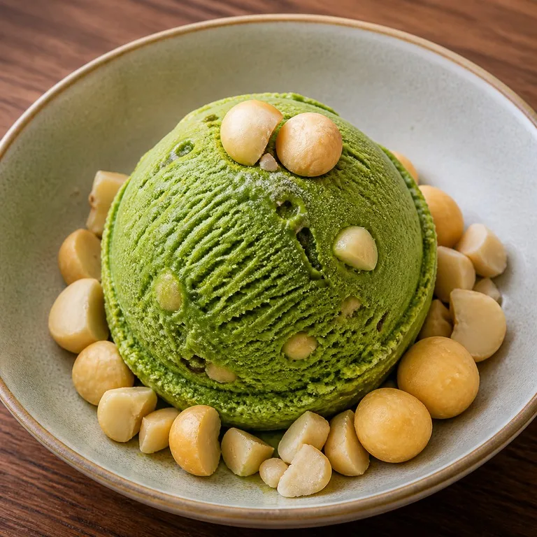 Es Krim Matcha Makadamia