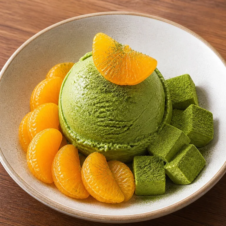 Es Krim Matcha Jeruk