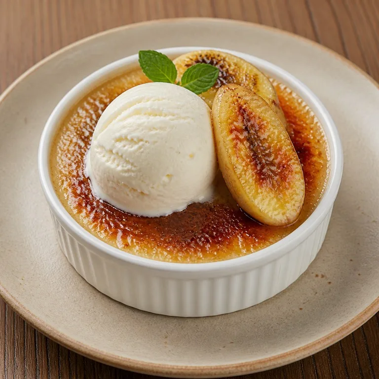 Es Krim Creme Brulee Pisang