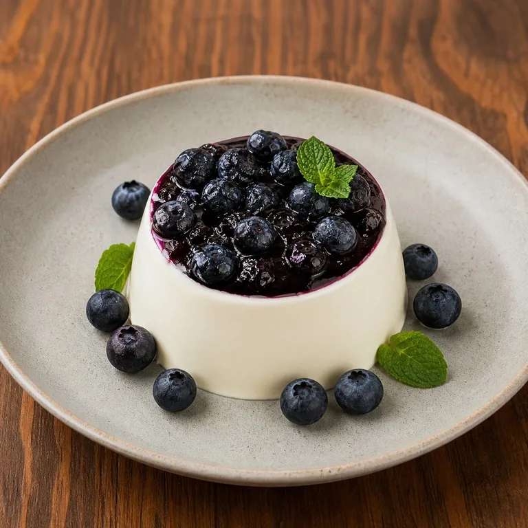 Panna Cotta Bluberi