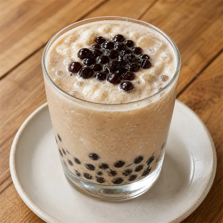 Latte Sago Pearl Blending