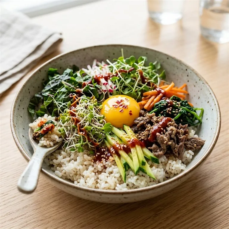 芽苗菜拌飯